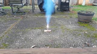 Potassium chlorate and hexamine rocket test [upl. by Rolfston]