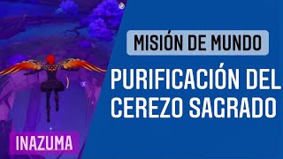 Purificación del Cerezo Sagrado  MISION DE MUNDO  Genshin impact inazuma [upl. by Sidnarb]