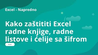 Kako zaštititi Excel radne knjige radne listove i ćelije sa šifrom [upl. by Ahsilek786]