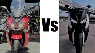 SYM Cruisym 300 VS Yamaha Xmax 250 [upl. by Fiester]