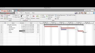 ProjectLibre Scheduling constraints precedence relationships amp ForwardReverse project scheduling [upl. by Toile]