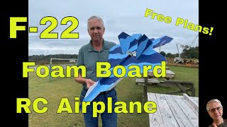 F22 Foam Board RC Airplane [upl. by Elram]