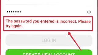 Facebook Incorrect Password Entered Problem Solve  BS Technology [upl. by Eselehs]