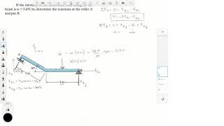 Determine the reactions at the roller A and pin B [upl. by Baerl]