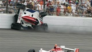 Worst Crashes from each Indianapolis 500 weekend 19952023 [upl. by Tenej775]