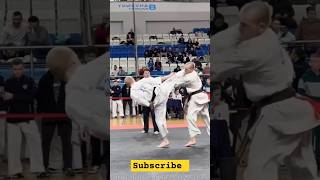 impressive ushiro mawashi Geri ippon karate kyokushin ippon [upl. by Krishnah]