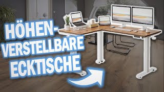 Beste HÖHENVERSTELLBARE ECKSCHREIBTISCHE  Top 3 Eckschreibtische höhenverstellbar [upl. by Charmaine]