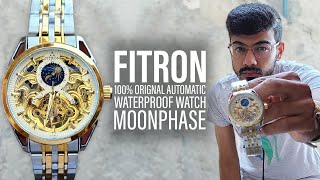 Fitron Beautiful Mens Watch in Skeleton Dial II Fitron Watch Review daniyalwatches [upl. by Zavala]