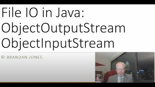 ObjectOutputStream ObjectInputStream demonstrated in Java [upl. by Dorren549]