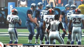 Madden 10 Seahawks vs Broncos [upl. by Annauqahs]