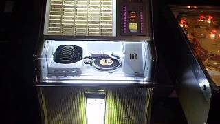 Vintage RockOla Princess 100 Juke Box with 45s [upl. by Silirama]