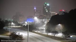 Raleigh NC Snow Storm  1212022 [upl. by Atnoed]