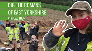 Walk around a Roman archaeology dig in East Yorkshire  Virtual Dig Tour  2020 [upl. by Amaris]