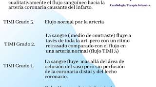 Clasificación del flujo coronario en la arteria culpable del infarto por por angiografía coronaria [upl. by Sonnnie]