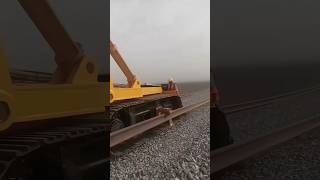 How Modern Machines Rapidly Lay Railway Tracks railway railwaytracks telugufacts shorts [upl. by Acirtal]