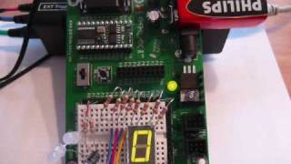 Basic Stamp 2 Project LOVE w 7 segment LED [upl. by Esch]