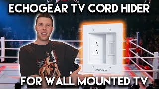 Hide Your TV Wires with the ECHOGEAR Dual Outlet in Wall Cable Management Kit [upl. by Kramal686]