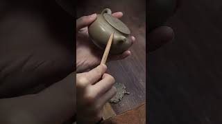 Yixing Zisha Teapot Huanglong Mountain Original Clay ceramic clayteapot ceramicart teapot clay [upl. by Dekow]