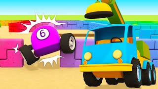 Racing cars in the LABYRINTH Helper cars cartoon for kids  Full episodes of car cartoons for kids [upl. by Naletak975]