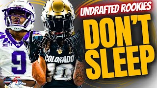 SLEEPERS Undrafted Rookie Free Agents RB WR  Worth A Stash 2024 Fantasy Football Advice [upl. by Bianca]