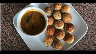 Gunta ponganalugunta ponganalu with dosa batter and tomato chutneygunta ponganalu in telugu [upl. by Jeannine345]