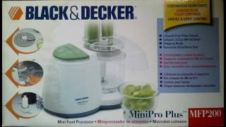 MiniProcesador de Alimentos Plus MFP200 BlackampDecker [upl. by Eltsirc325]