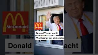 USWahlkampf Donald Trump bei McDonalds usa politik [upl. by Alamak]