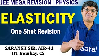 Elasticity Class 11 Physics One Shot JEE Mega Revision [upl. by Svirad128]