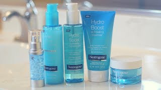 Testing Out New SkinCare Line  Neutrogena Hydro Boost skincarestatus [upl. by Eugenides]