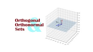 Orthogonal  Orthonormal Sets  Linear Algebra  FCDS [upl. by Namyh739]