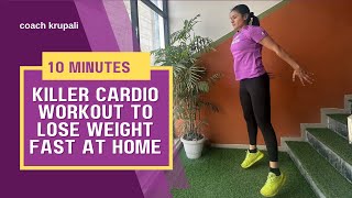 Killer cardio workout to lose weight fats at home [upl. by Cindi]