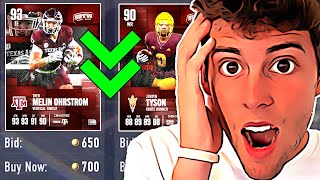 WHO SHOULD YOU LOOK AT BUYING DURING THE AUCTION HOUSE CRASH IN COLLEGE FOOTBALL 25 ULTIMATE TEAM [upl. by Houghton20]