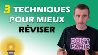 💡 3 techniques pour MIEUX réviser [upl. by Nwadal]