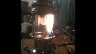 How to Light a Pressurized Kerosene Lantern Method 1 [upl. by Haodnanehs194]