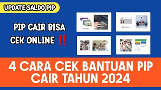 4 CARA CEK BANTUAN PIP CAIR TAHUN 2024  Cara Cek PIP Cair [upl. by Linker825]