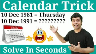 Calendar Reasoning Trick [upl. by Breed]