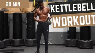 20 MIN  KETTLEBELL Workout FULL BODY  Box Required  HOME Workout 🏁 [upl. by Nomaid754]