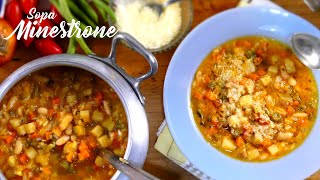 Minestrone a la Milanese Sopa Italiana de Verduras  Minestrone Soup [upl. by Eelnodnarb681]