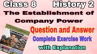 💥Answer Key💥Class 8 History 2  India and The Modern World  New Getting Ahead in Social Science [upl. by Penn]