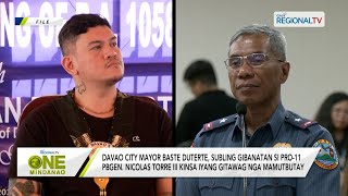 One Mindanao Davao City Mayor Baste Duterte subling gibanatan si PRO11 PBGEN Nicolas Torre III [upl. by Hough]