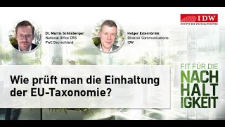 13 Wie prüft man die Einhaltung der EUTaxonomie [upl. by Guy]