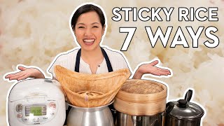 7 Ways to Cook Thai Sticky Rice with Bonus Hack หุงข้าวเหนียว 7 วิธี [upl. by Hairehcaz]