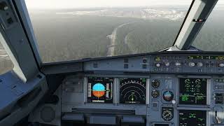 Msfs2020  Fenix A320  Gusty Approach into FRAEDDF [upl. by Akihsan]