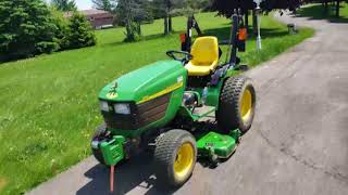 John Deere 4110 HYDRAULIC LINE BURST [upl. by Hnirt]