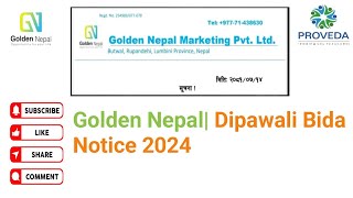 Golden Nepal Happy Dipawali Bida31st OCT To 4th Nov 2024 [upl. by Alano]