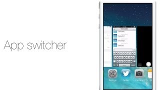 iOS 7 app switcher [upl. by Enilarak]