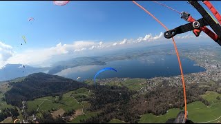 Paragliding  Lunchtime Quickie  Zugerberg Switzerland [upl. by Amlas372]