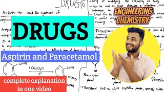 Drugs  Paracetamol and Aspirin Synthesis Properties and uses  Lec45 [upl. by Liek]