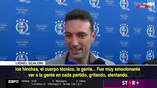 Lionel Scaloni habla en perfecto idioma italiano [upl. by Faxun423]