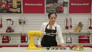 How To Use the Spiralizer Stand Mixer Attachment  KitchenAid [upl. by Merton]